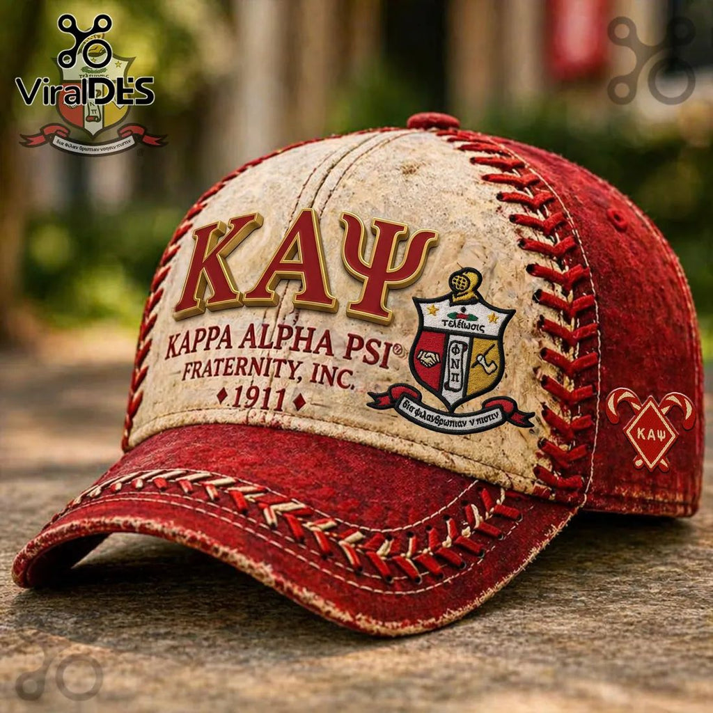 Kappa Alpha Psi Fraternity Vintage Est. 1911 Embroidered Baseball Cap