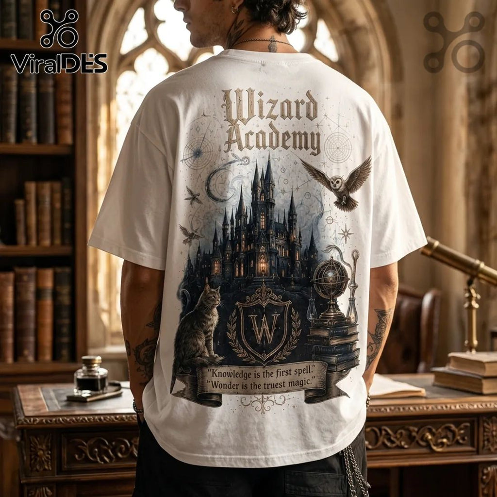 Wizard Academy Magic Castle Casual T-Shirt