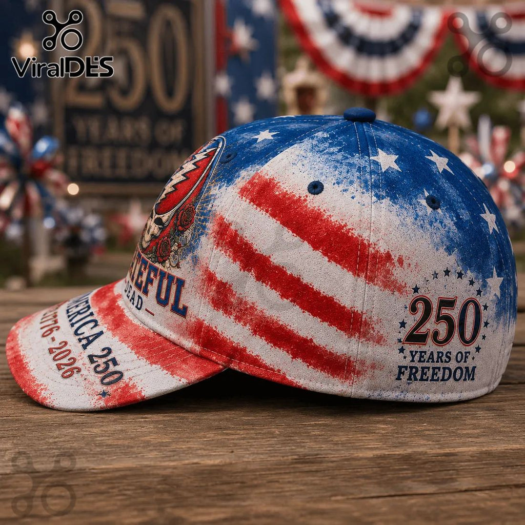 Grateful Dead USA 250 Years Of Freedom Patriotic Collectible Classic Cap