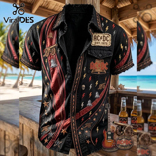 AC/DC Vintage Rock Band Hells Bells 2026 Hawaiian Shirt