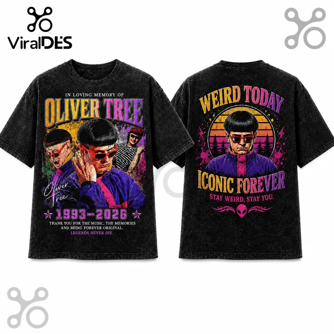 Oliver Tree Vintage Tribute 1993-2026 Memorial T-Shirt