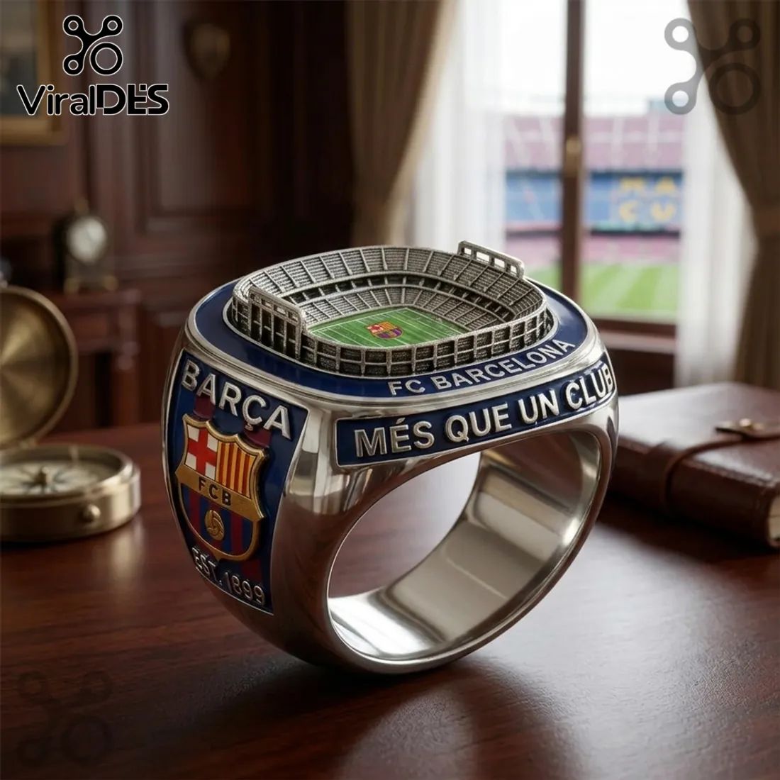 FC Barcelona Camp Nou Collectible Ring