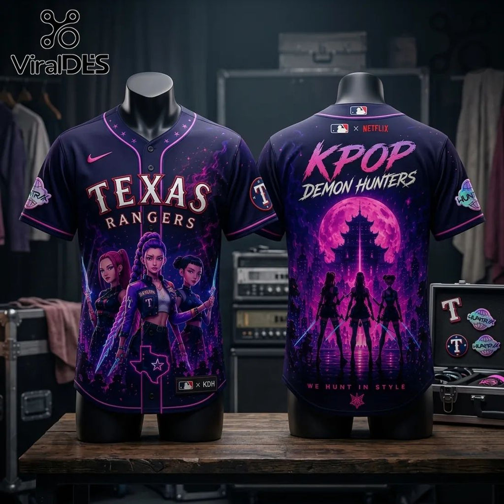 MLB x KPop Demon Hunters Texas Rangers 2026 Edition Jersey