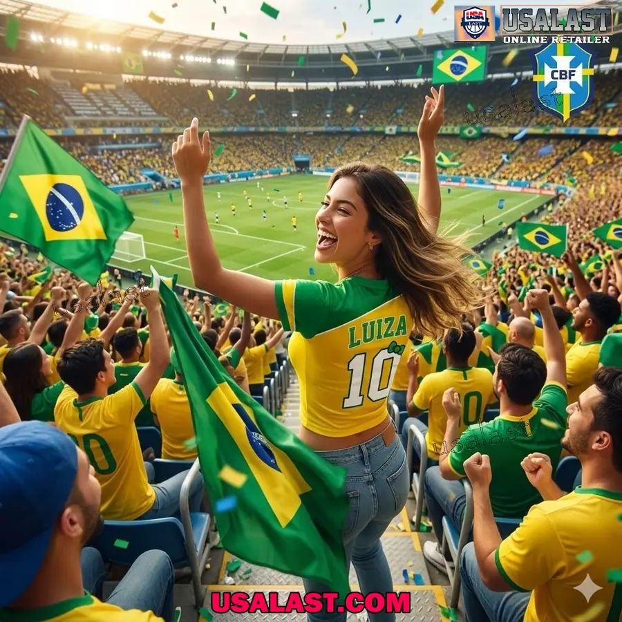 Personalized Brazil World Cup 2026 Women Baby Tee