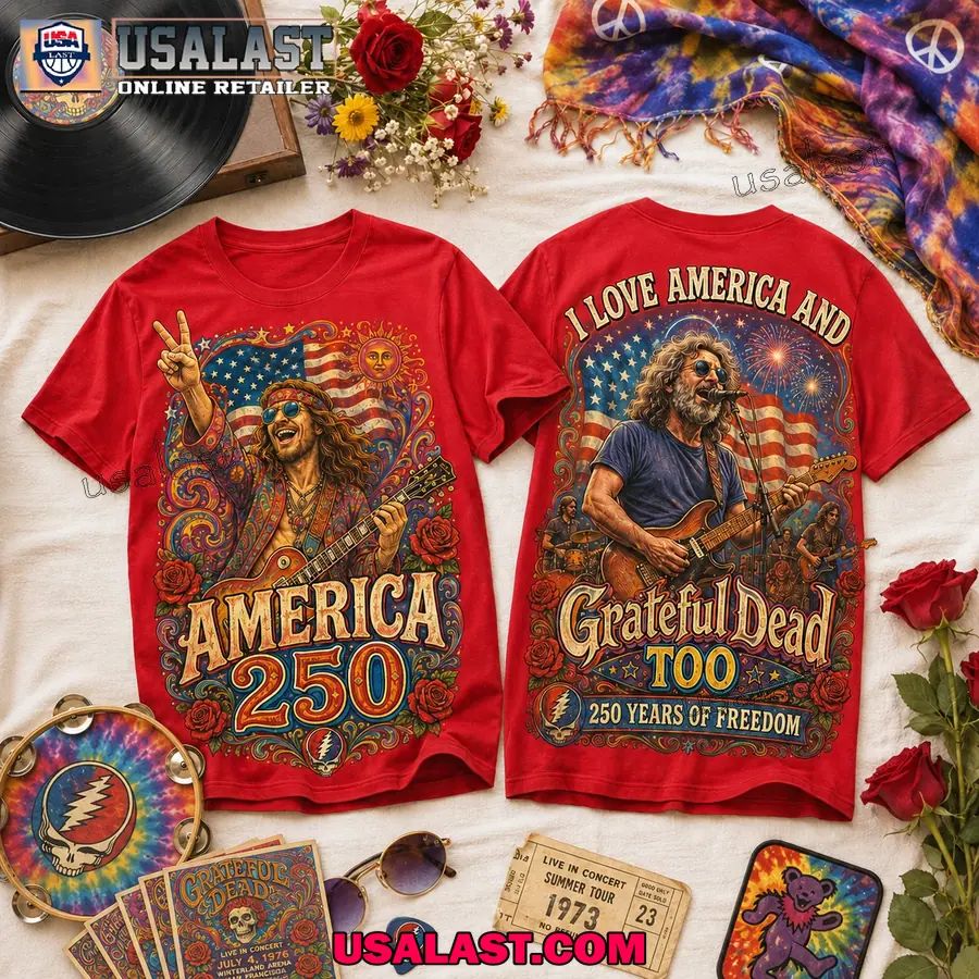Grateful Dead Us 250th Anniversary 3D Tee Shirt