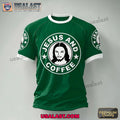 Jesus And Starbucks Coffee Casual T-Shirt