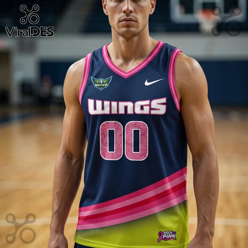 Dallas Wings x WNBA Rock The Pink 2026 Limited Edition Jersey Tank Top