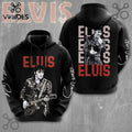 Elvis Presley Iconic Rock Legend Vivid Hoodie