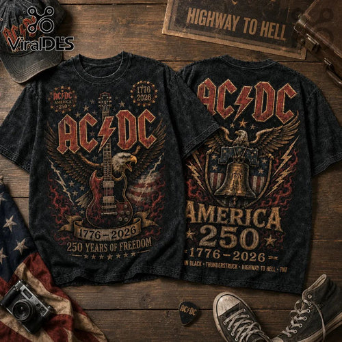 AC/DC America 250 Years of Freedom 1776-2026 T-Shirt
