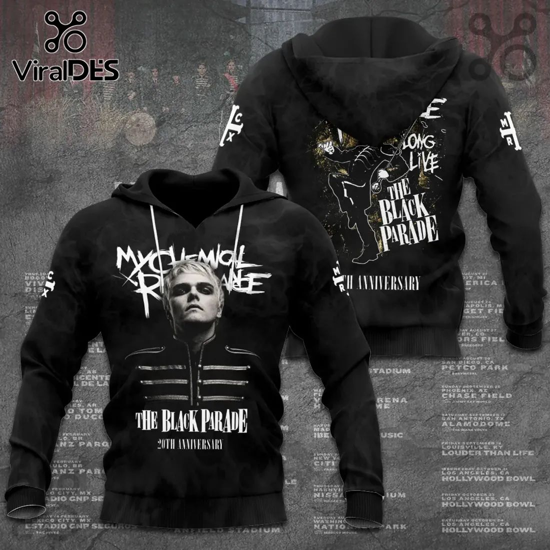 My Chemical Romance The Black Parade 20th Anniversary Tour Fan Hoodie