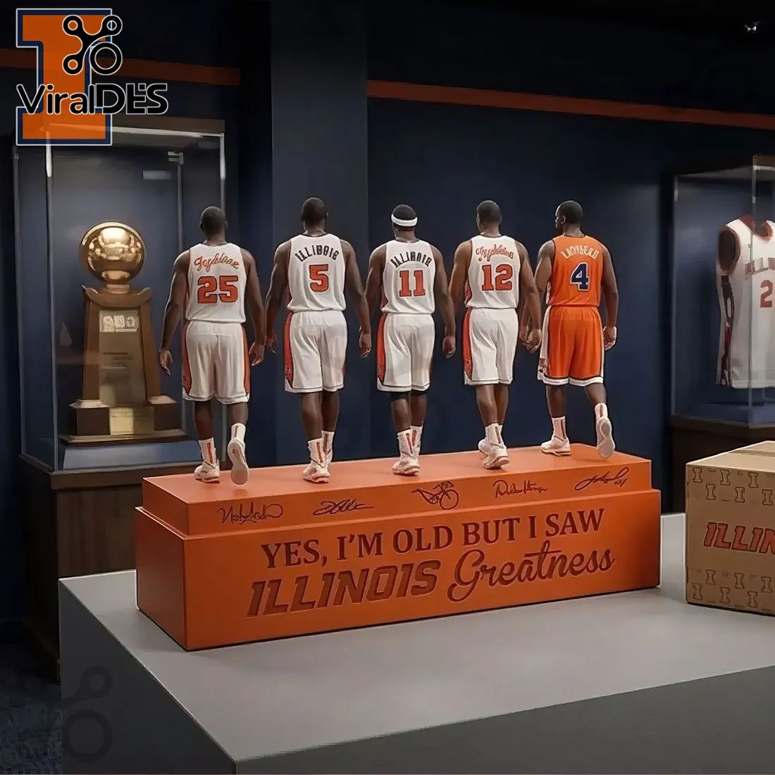 Illinois Fighting Illini Basketball Greatness Limited Edition Figure Set