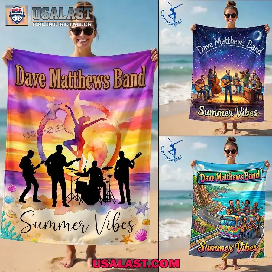 Dave Matthews Band Summer Vibes Beach Towel
