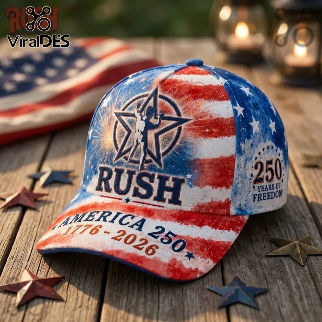 Rush Band America 250th Anniversary 1776-2026 Patriotic Cap