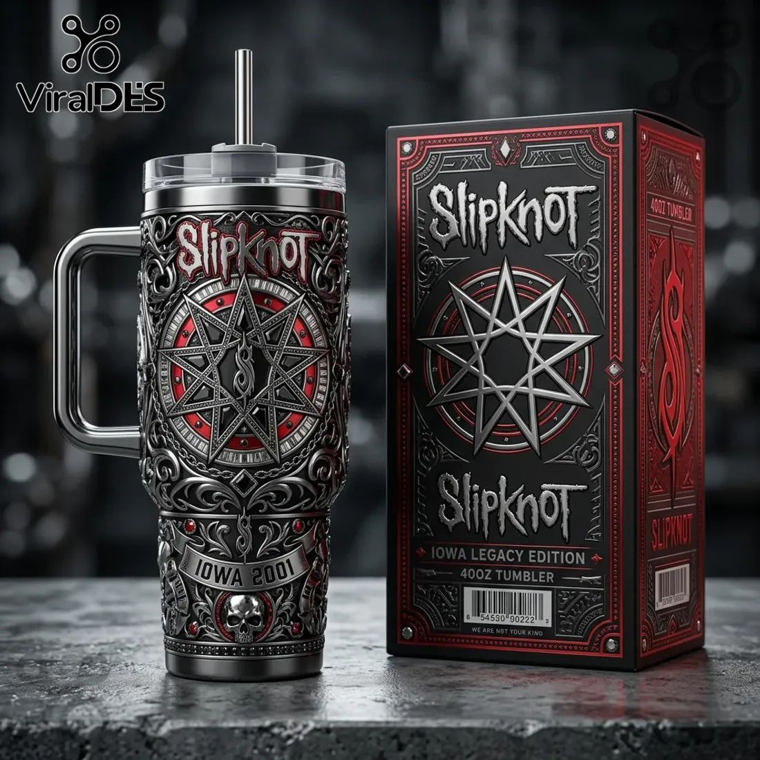 Slipknot Iowa Legacy Edition 2001 Stainless Steel 40oz Tumbler