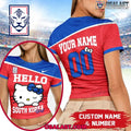 Personalized South Korea World Cup 2026 Women Baby Tee