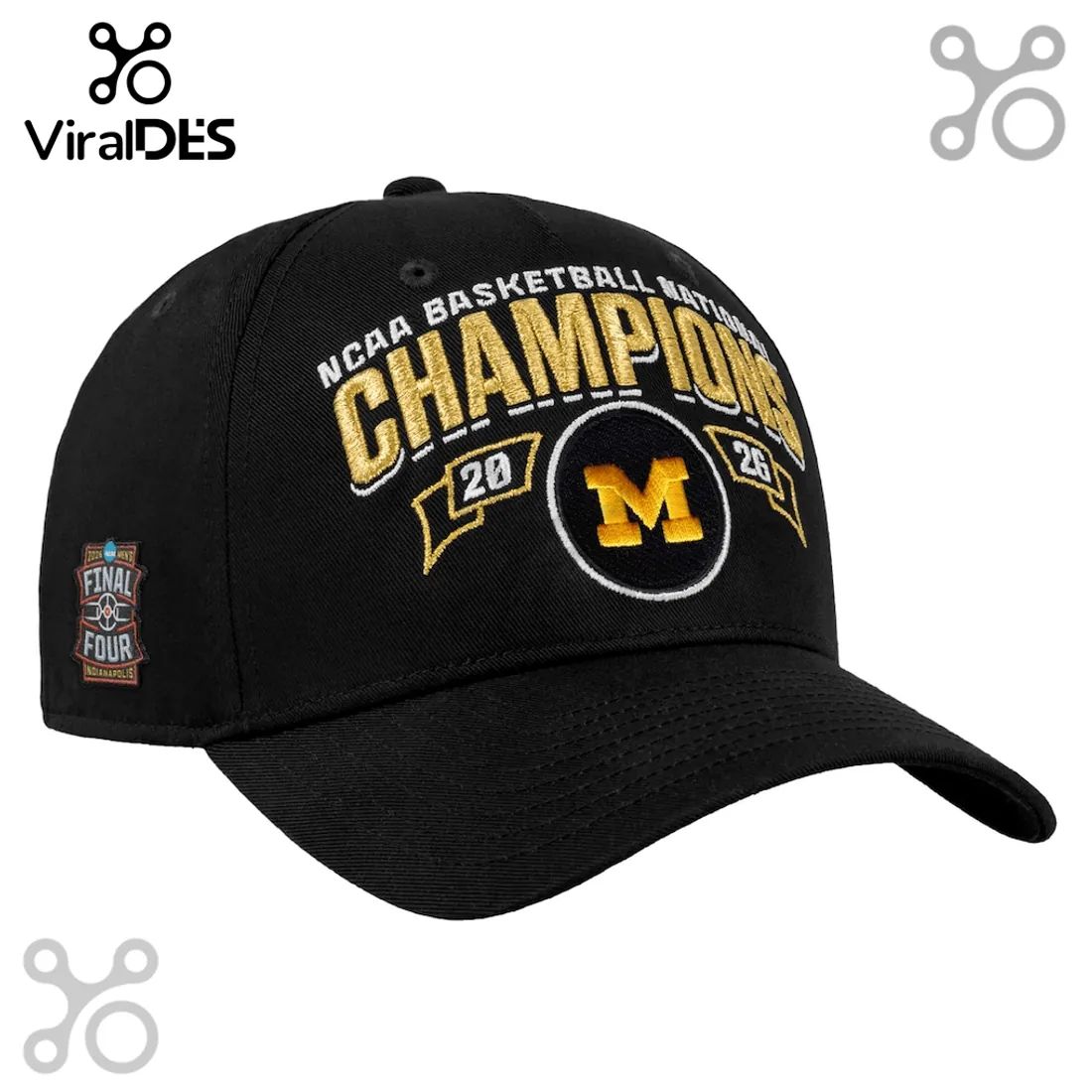 Michigan Wolverines NCAA Basketball National Champions 2026 Baseball Cap