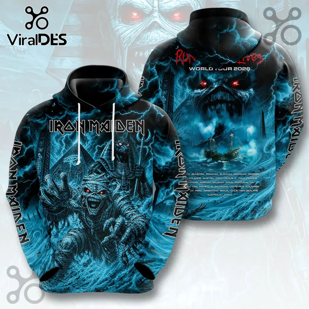 Iron Maiden 2026 World Tour Eddie The Head Hoodie