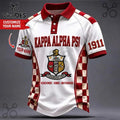 Kappa Alpha Psi 1911 Crimson and White Polo Shirt