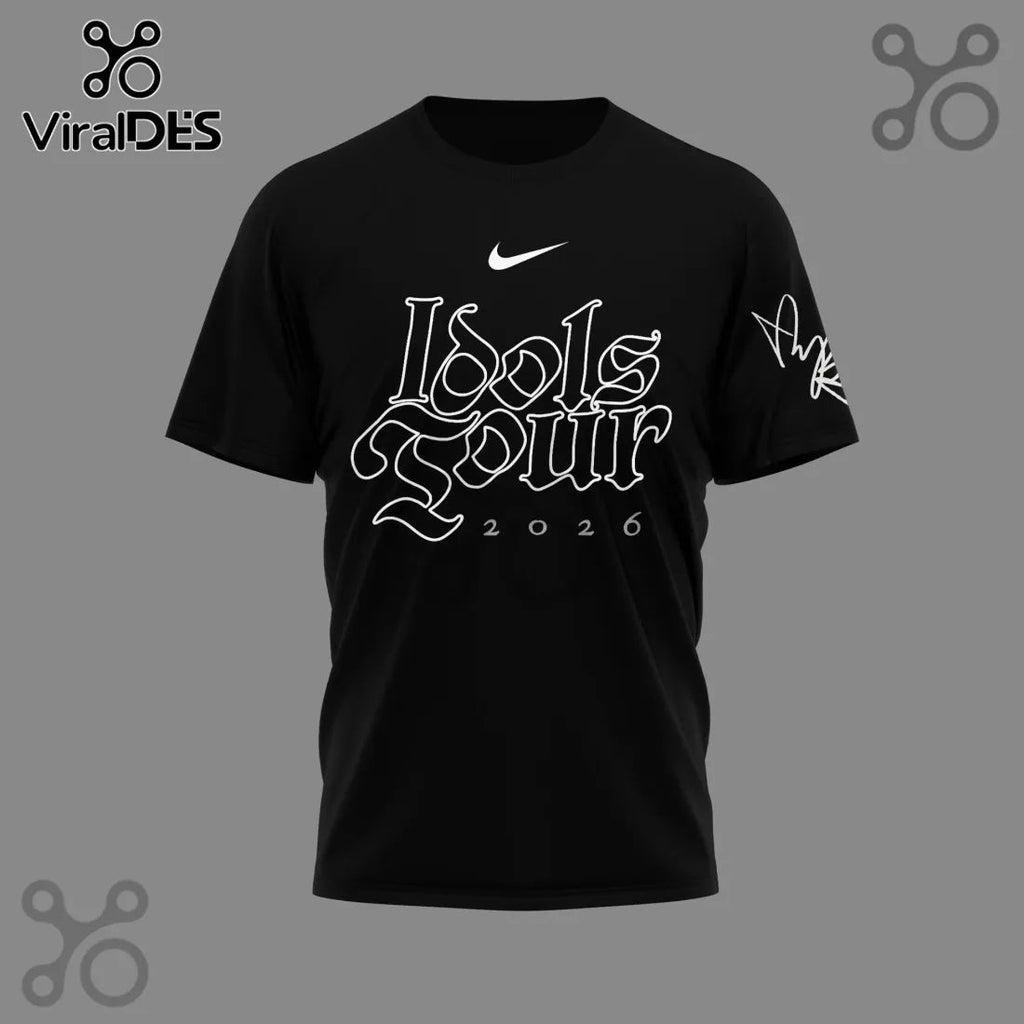 YUNGBLUD Idols Tour 2026 Commemorative Black Fan Music T-Shirt