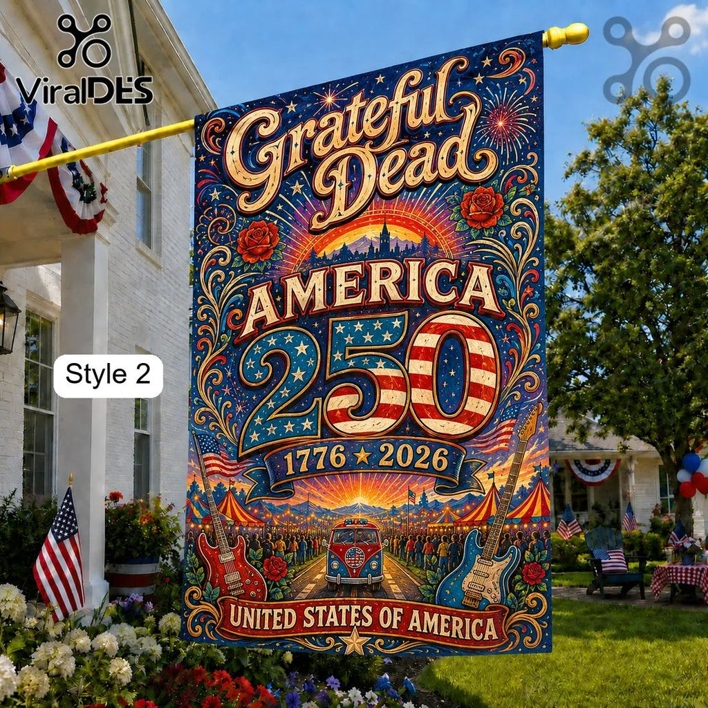 Grateful Dead x USA 250th Anniversary 1776-2026 House Flag