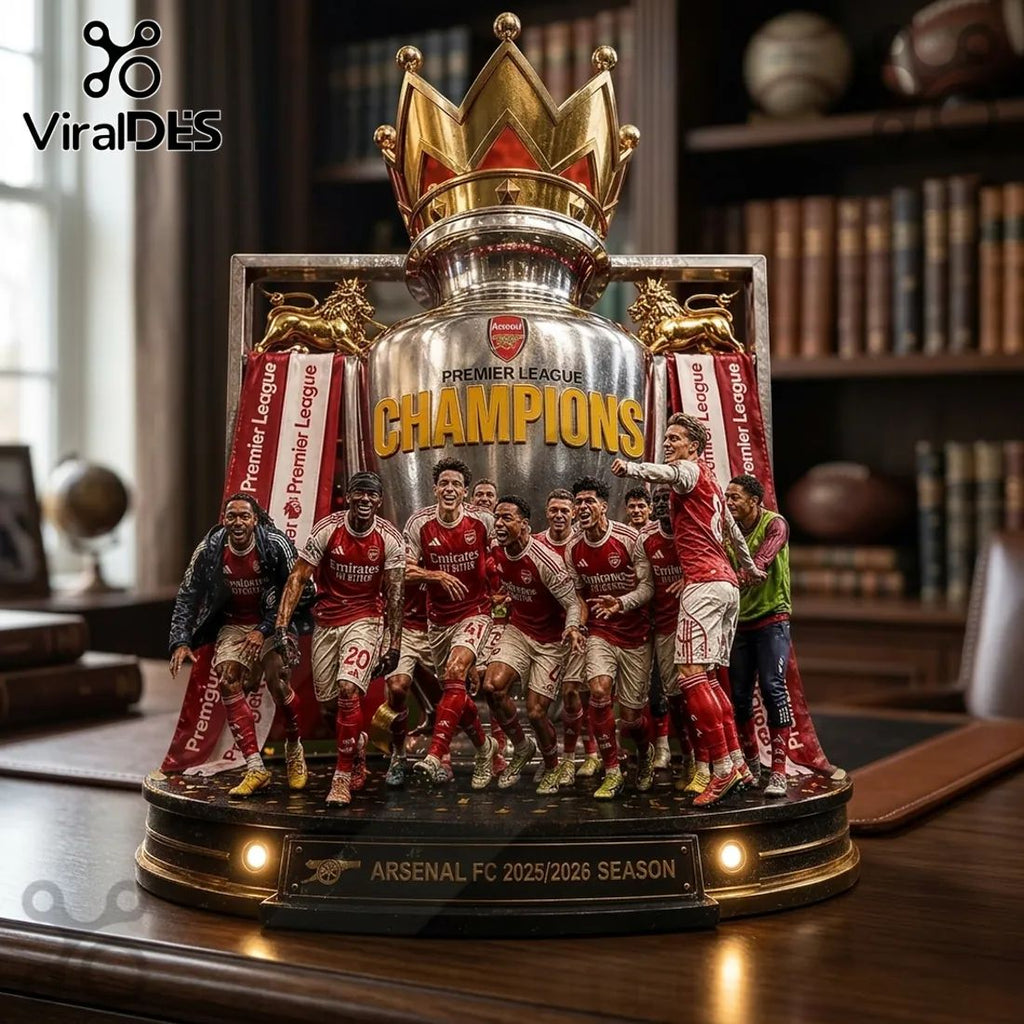 Arsenal FC Premier League Champions 2025/2026 Collectible Acrylic Plaque