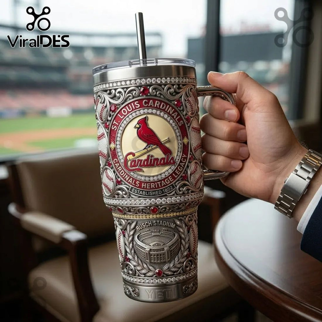 St. Louis Cardinals Luxury Engraved 40oz Tumbler