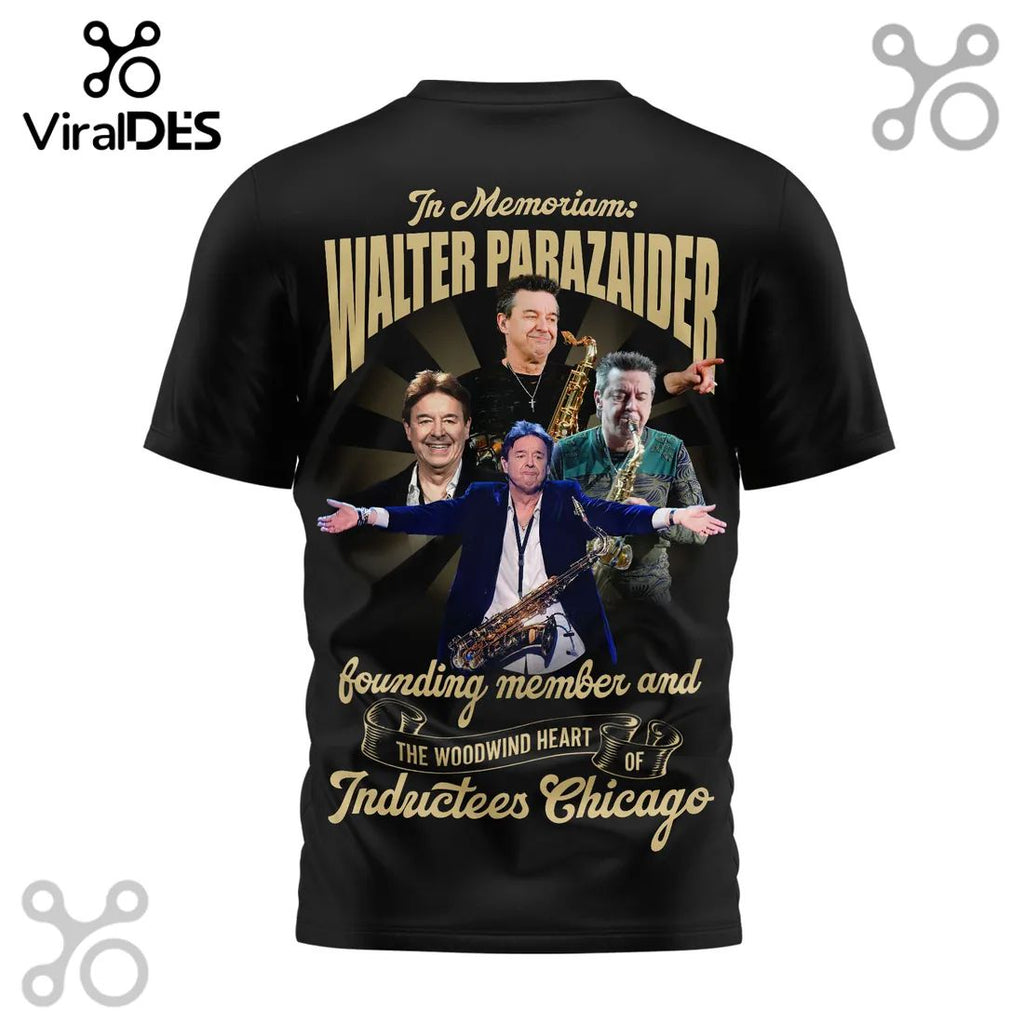 Walter Parazaider Chicago Band Tribute Signature Series Shirt