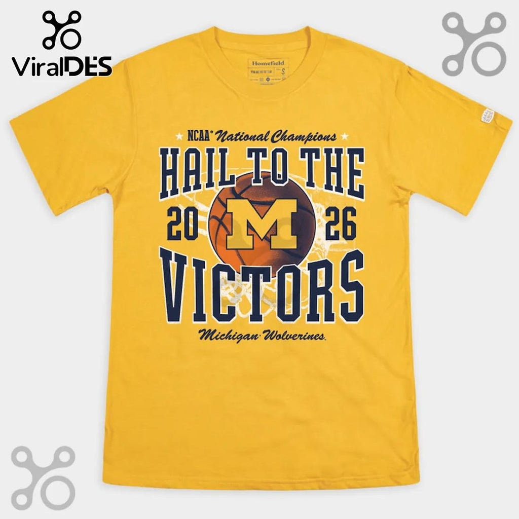Homefield Michigan Wolverines 2026 Basketball National Champions Fan T-Shirt