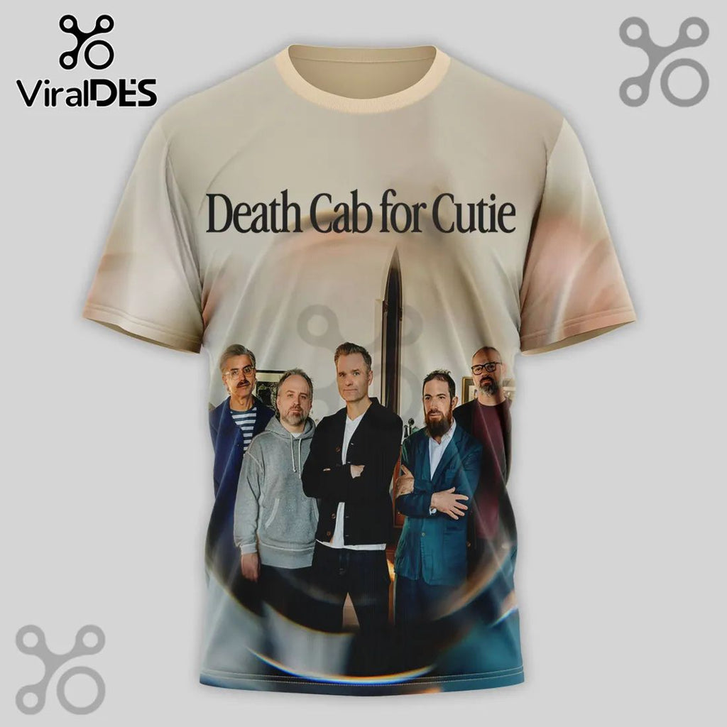 Death Cab for Cutie Concert Tour Dates All Over Print 3D T-Shirt