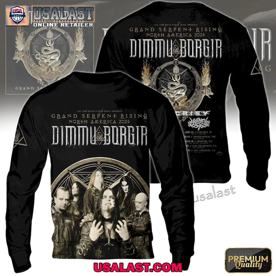 Dimmu Borgir Grand Serpent Rising Tour US 2026 Apparel Clothing