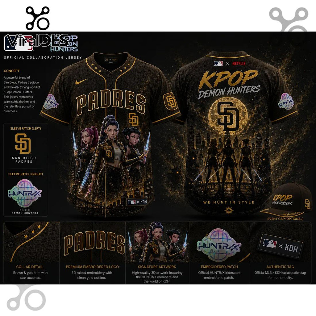 MLB x KPop Demon Hunters San Diego Padres 2026 Jersey
