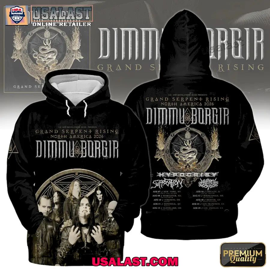 Dimmu Borgir Grand Serpent Rising Tour US 2026 Apparel Clothing
