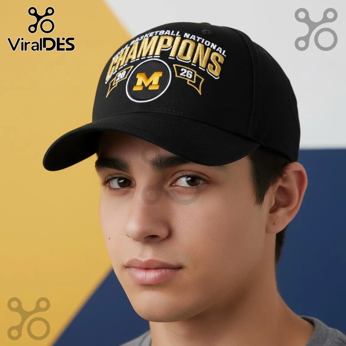 Michigan Wolverines NCAA Basketball National Champions 2026 Baseball Cap