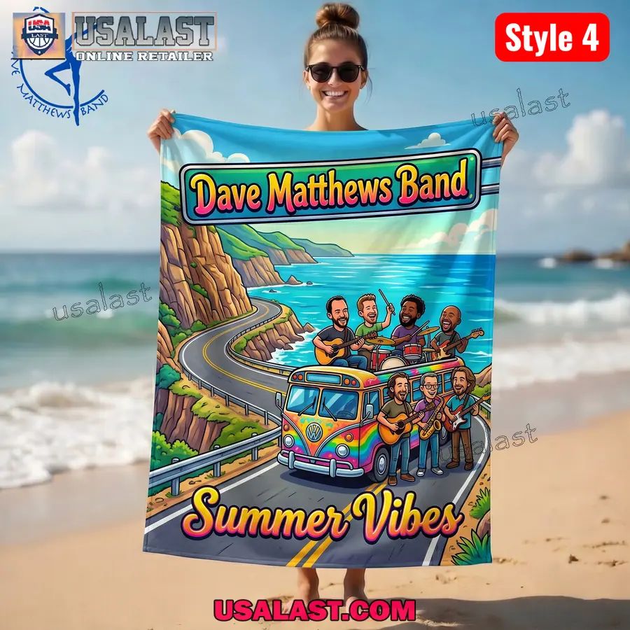 Dave Matthews Band Summer Vibes Beach Towel