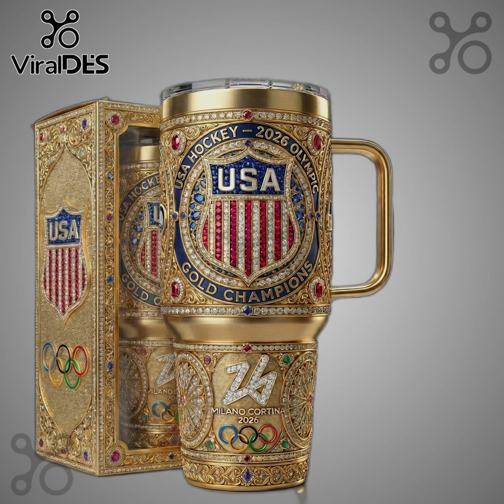 USA Hockey 2026 Olympic Gold Champions Commemorative Luxury Tumbler
