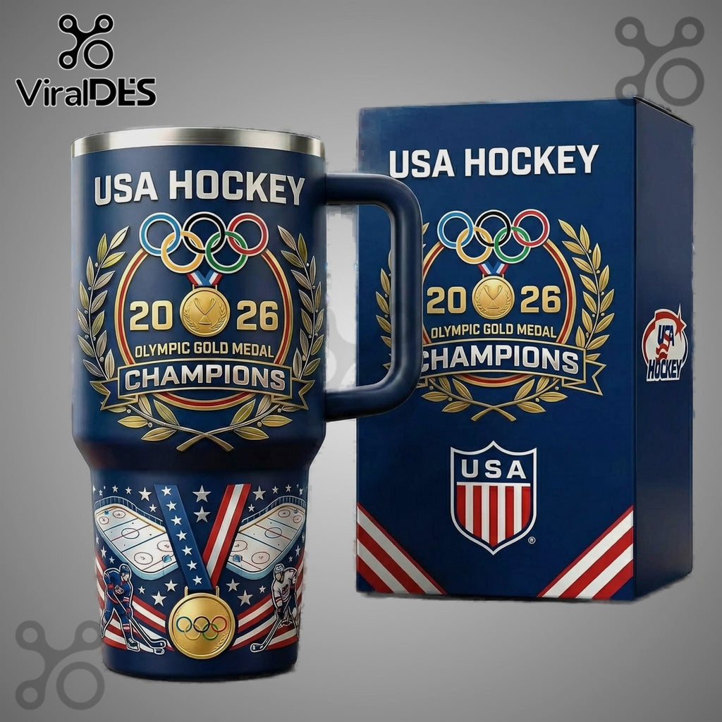 USA Hockey 2026 Olympic Gold Medal Champions Premium Insulated Tumbler