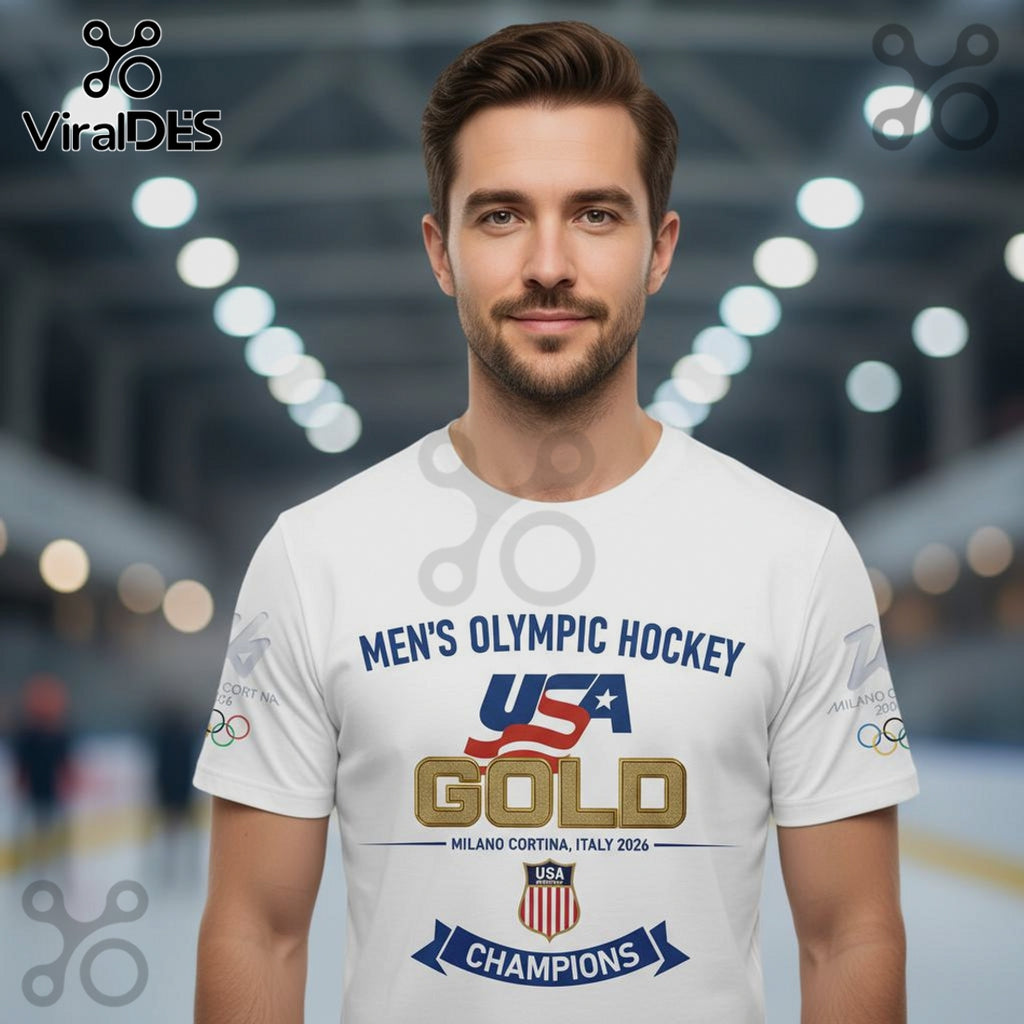 USA Hockey Olympic Gold 2026 Champions Premium Shirt