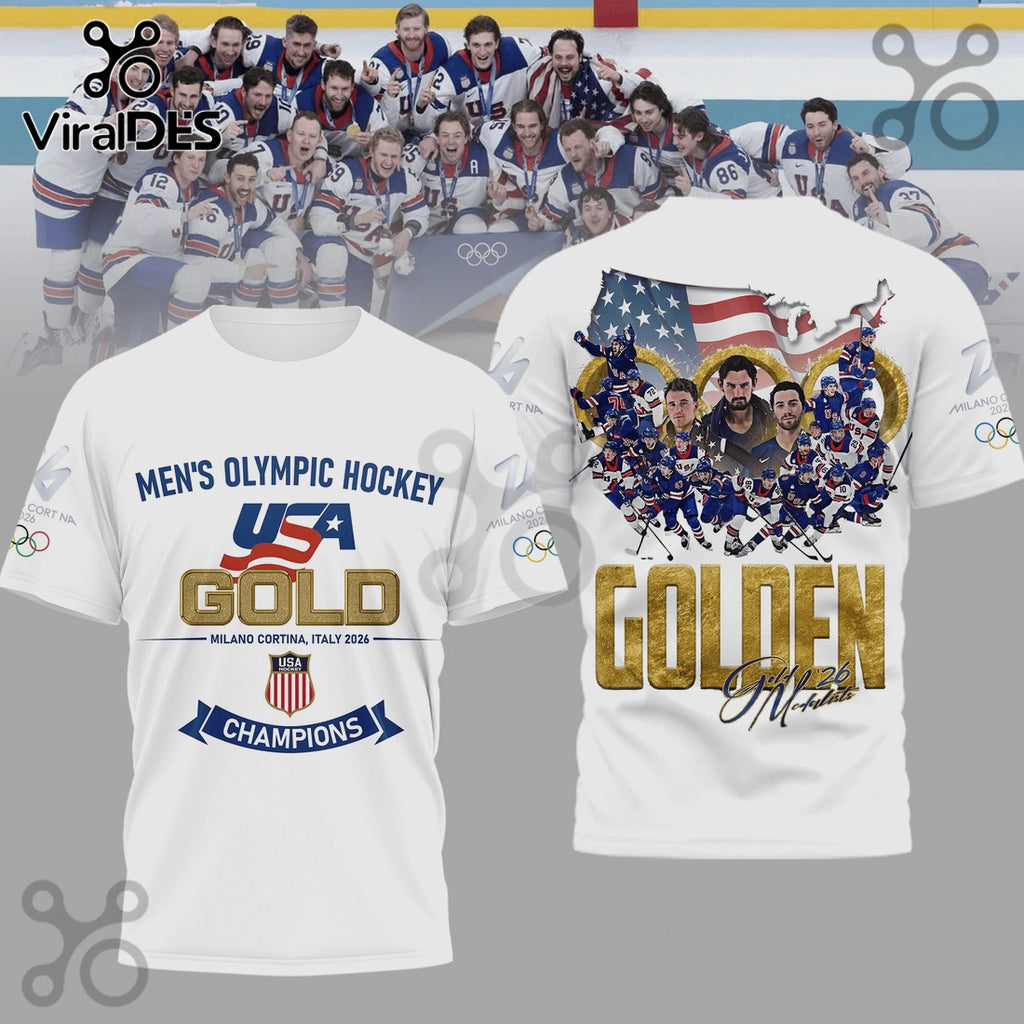 USA Hockey Olympic Gold 2026 Champions Premium Shirt