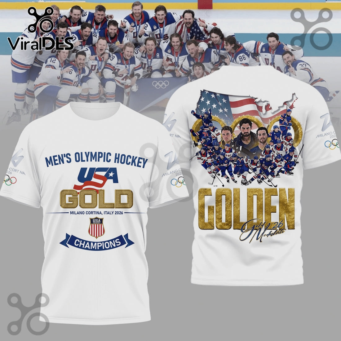 USA Hockey Olympic Gold 2026 Champions Premium Shirt