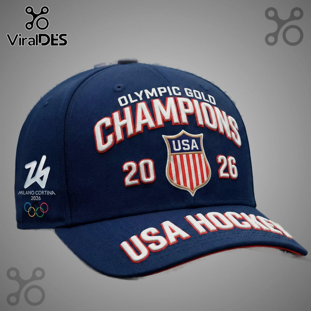 USA Hockey Olympic Gold Champions 2026 Hat