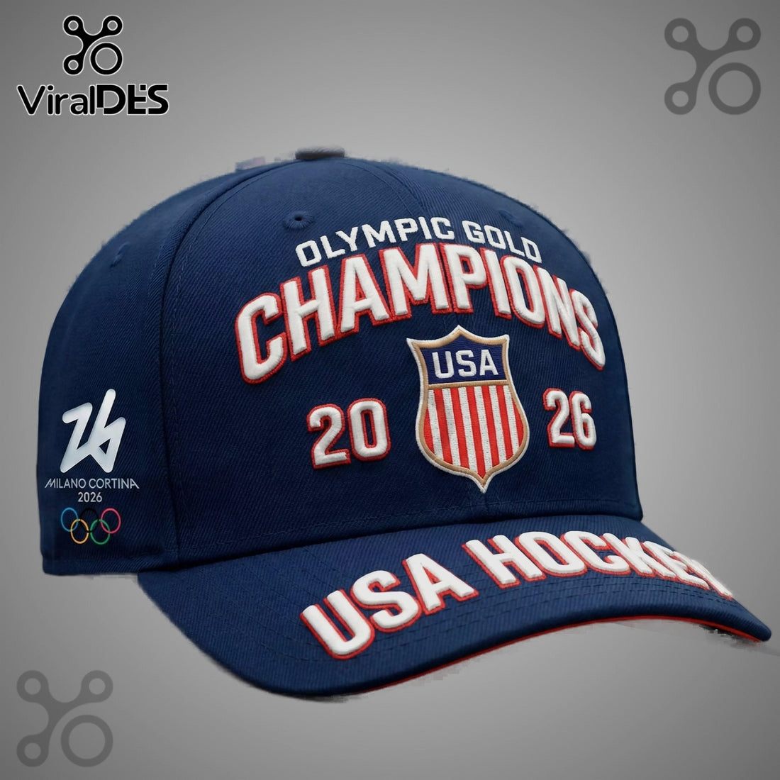 USA Hockey Olympic Gold Champions 2026 Hat