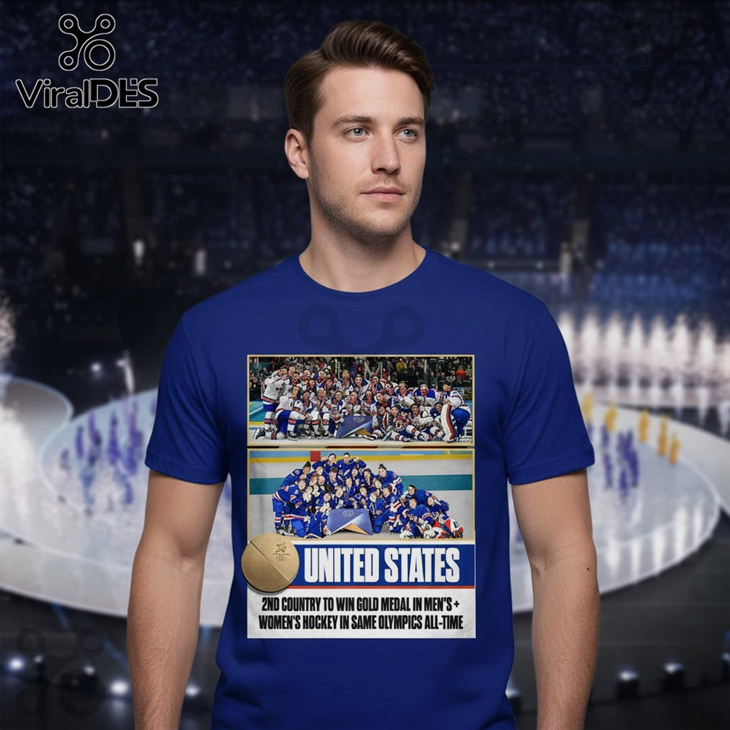USA Hockey Olympic Gold Medal Champions – Commemorative Graphic T-Shirt