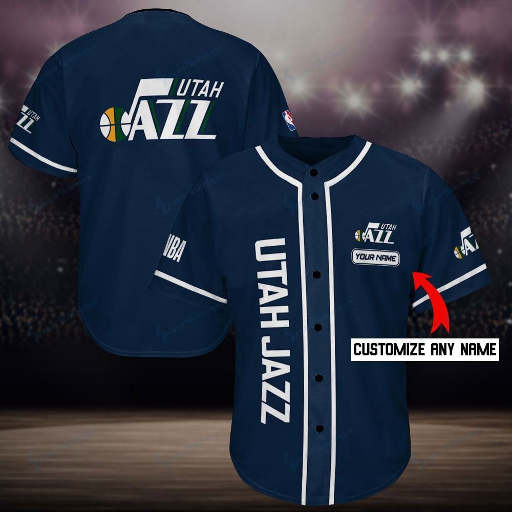 Utah Jazz Baseball Jersey For Fans BJ0058 - lylyprint.com T-Shirts, Hoodie, Sweatshirt | WearSparks.com (Image 2)