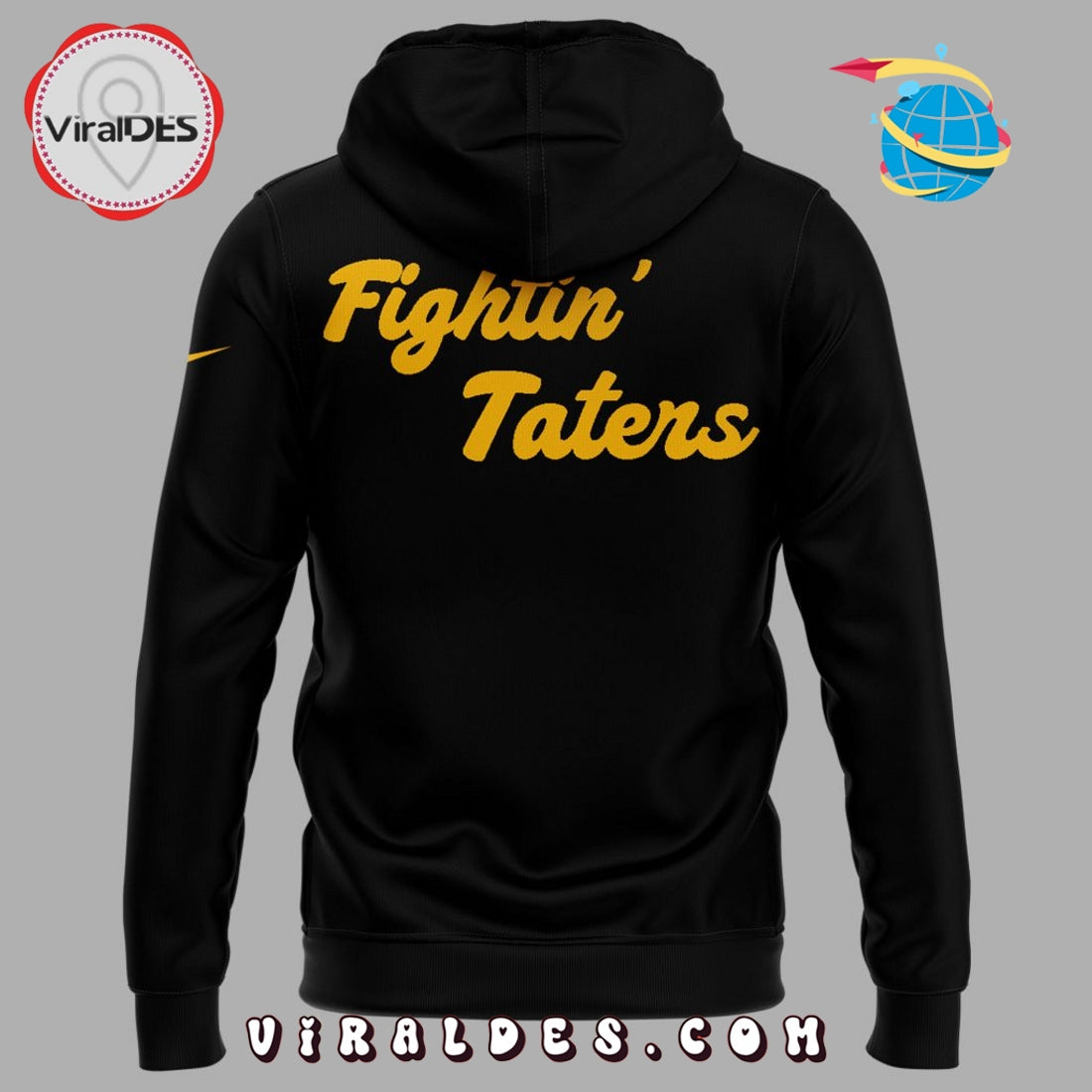 Vandal Football Fightin’ Taters Black Hoodie 2025