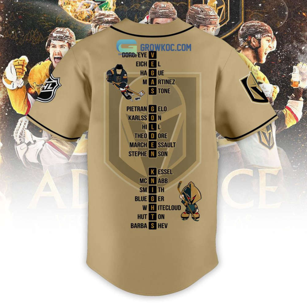 Vegas Golden Knights Baseball Jersey Custom For Fans BJ0125 - lylyprint.com