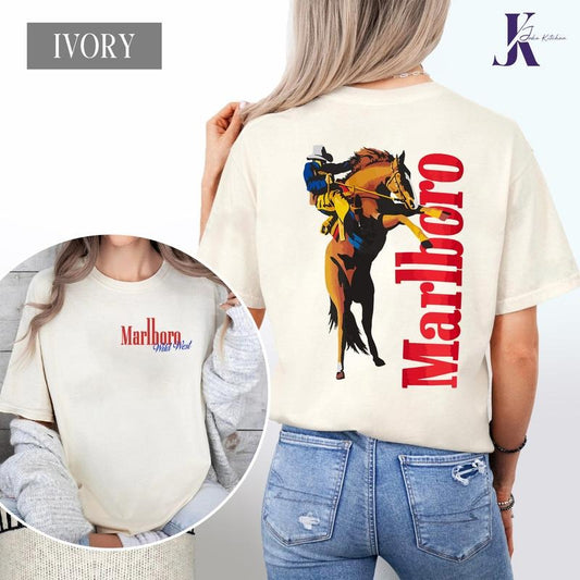 vintage marlboro cowboy wild west comfort colors shirt, country music, cowboy killer t-shirt, For Women