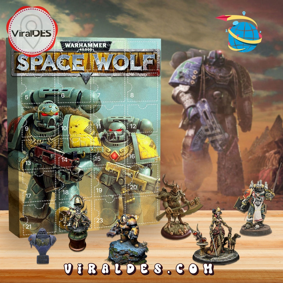 Warhammer 40K Space Wolf 2025 Advent Calendar