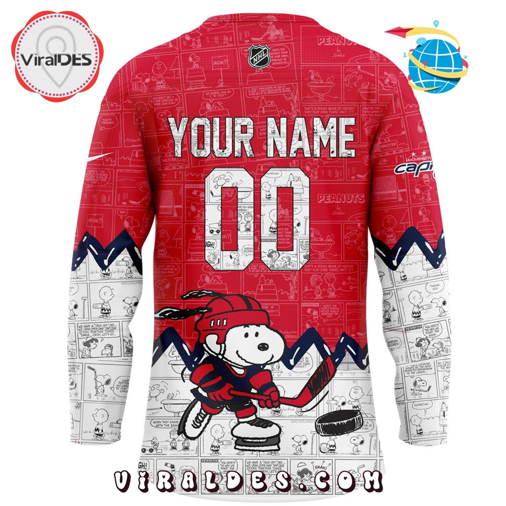 Washington Capitals 75th Anniversary of Peanuts Hockey Jersey