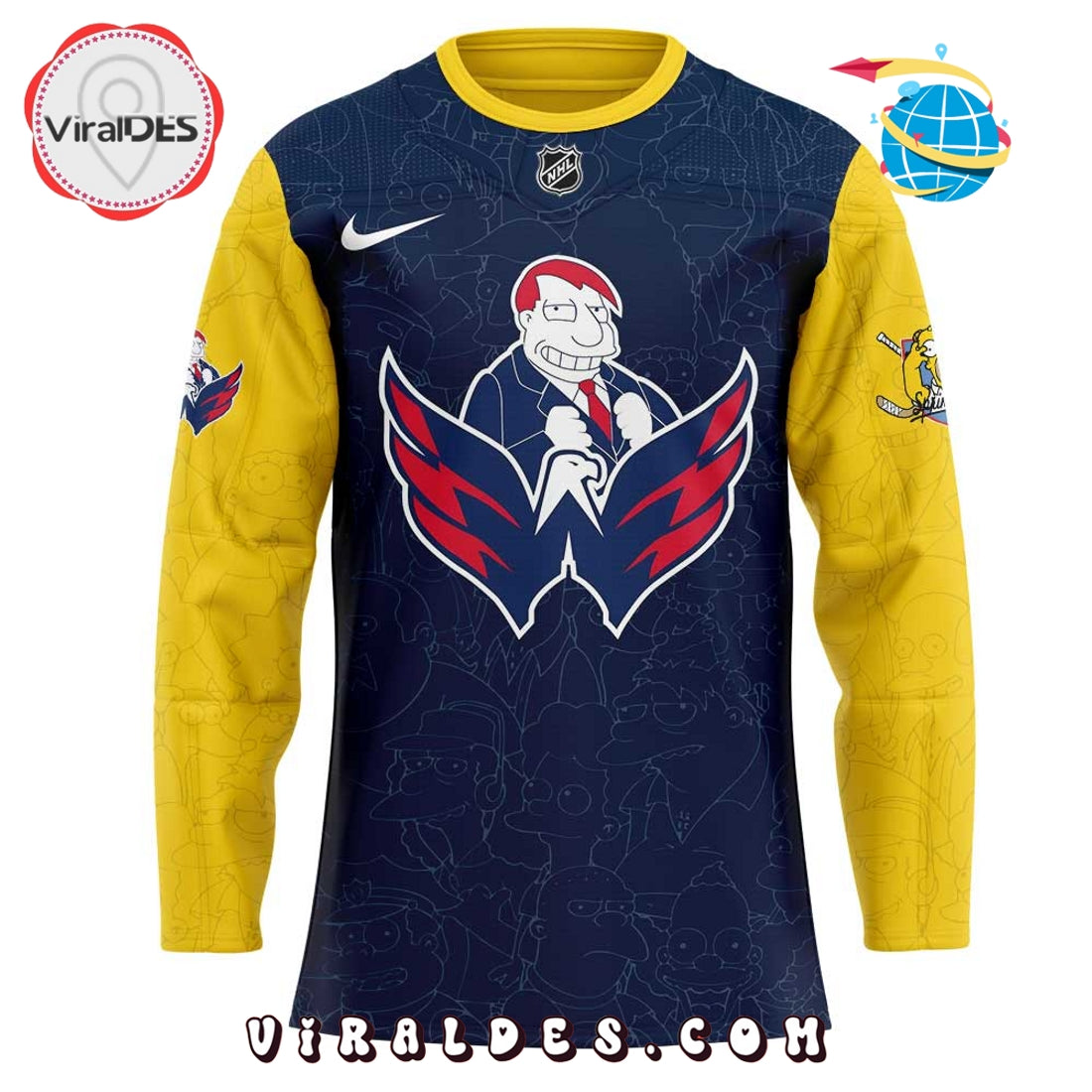 Washington Capitals x Simpsons Series Hockey Jersey