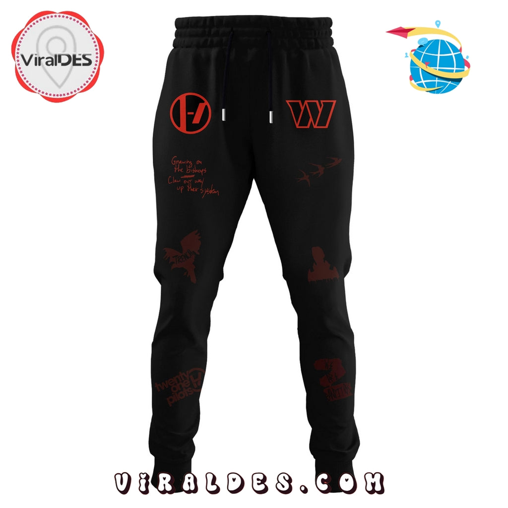 Washington Commanders x Twenty One Pilots Signatures Hoodie, Long Pant